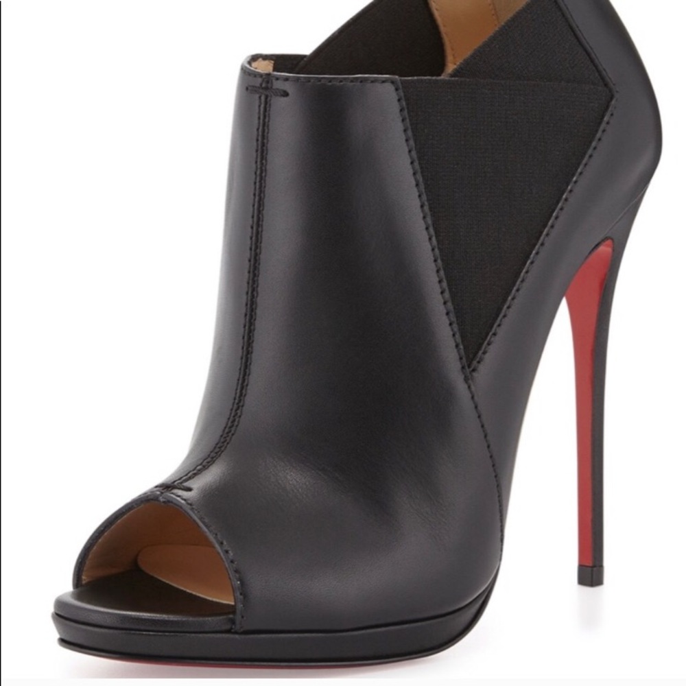 Christian Louboutin “Bootstagram” peep toe bootie